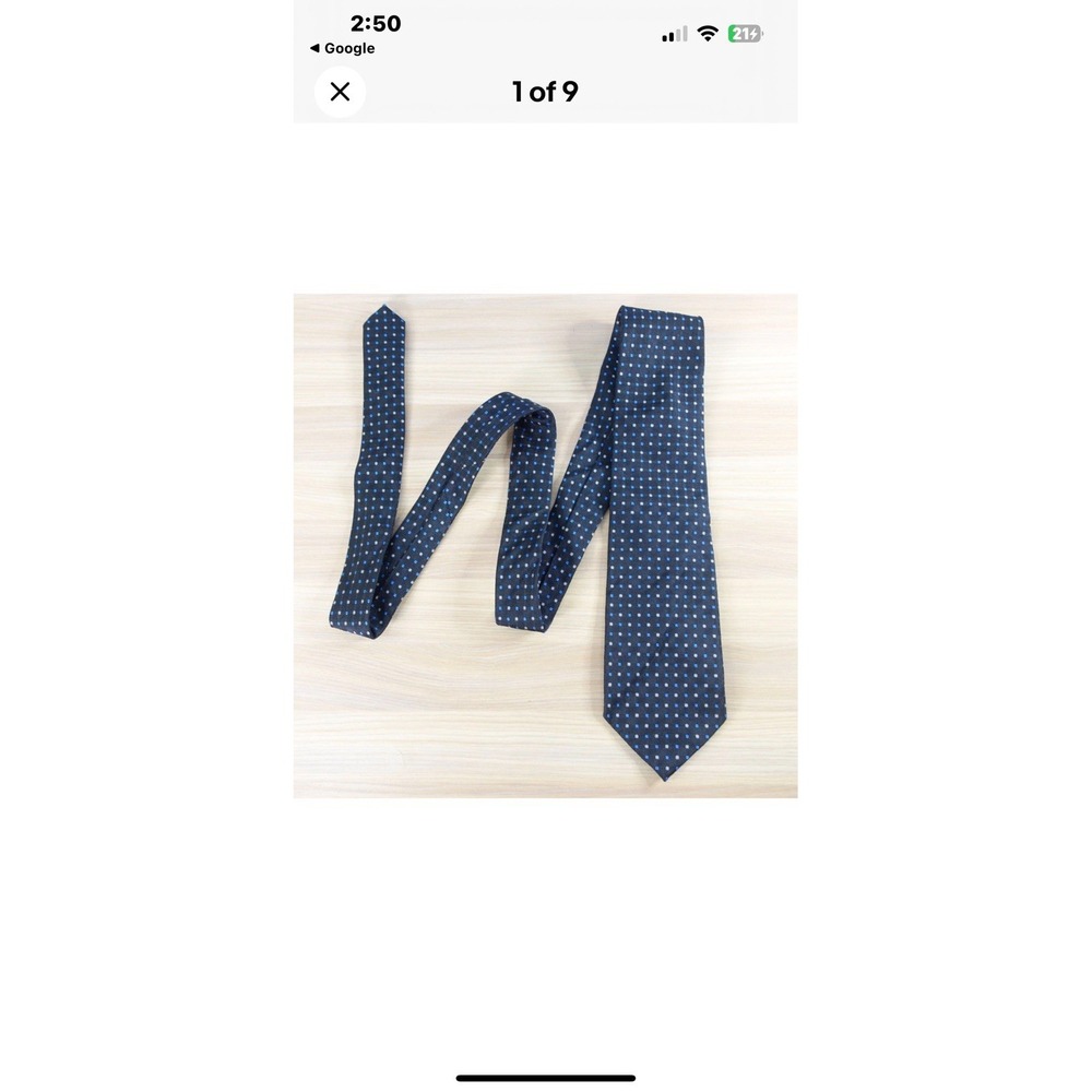 chaps ralph lauren Blue 100 % Silk Necktie‎